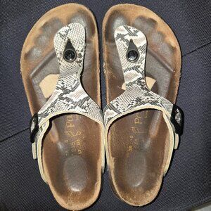 Papillio snake print sandals